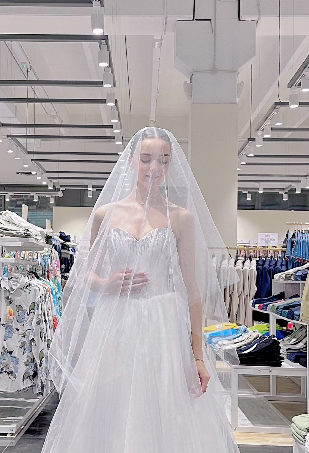 Telo Sposa Liscio 2×1,5 m – Velo da Sposa Classico ed Elegante