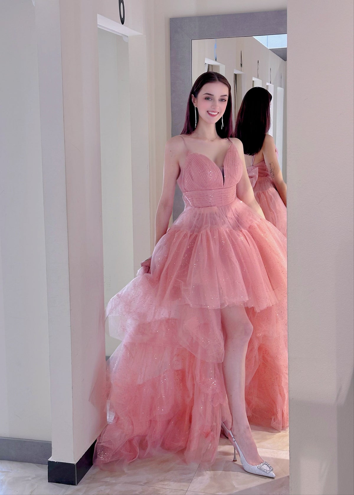 Abito da Sera Rosa 2 in 1 – Eleganza e Versatilità-TheOne