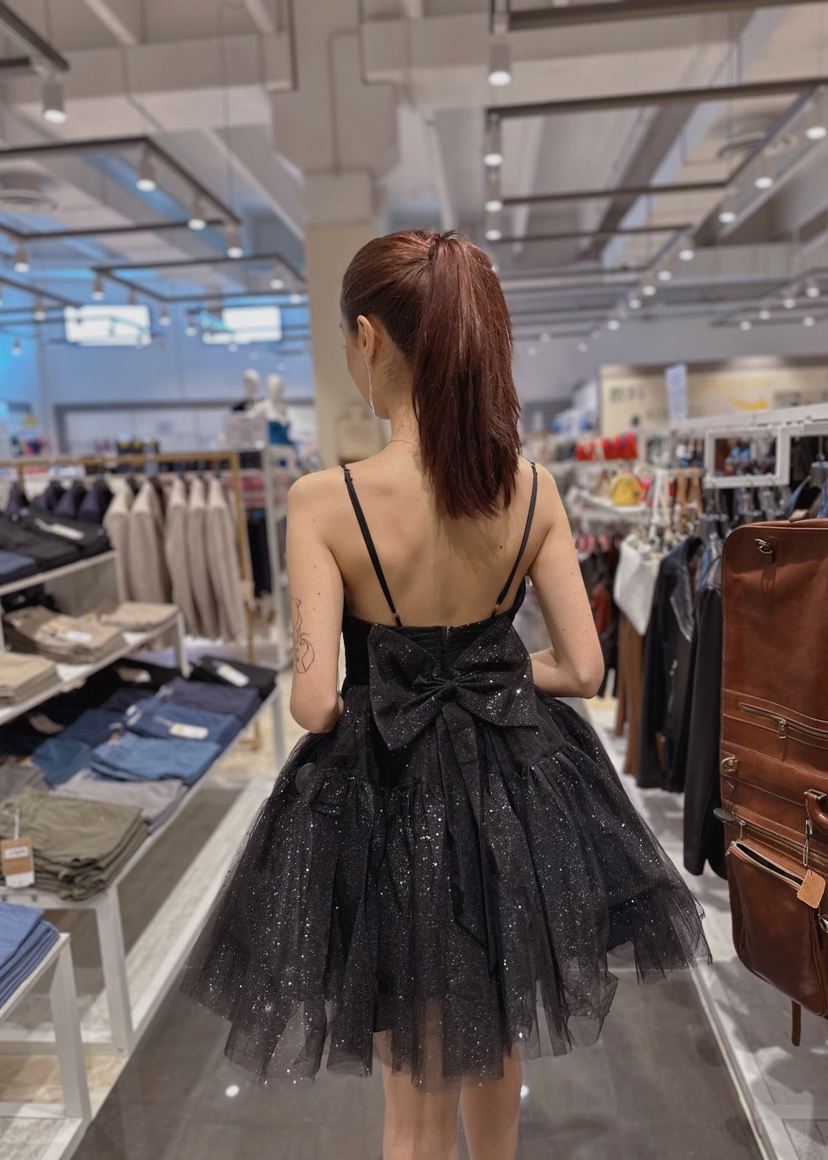 Luxury Convertible Black Evening Dress – 2-in-1 High-Low Gown