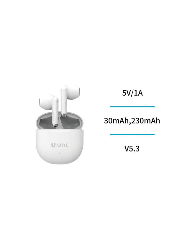 Auricolari Bluetooth TWS Semi-In-Ear – Chip AB5656C, 50H Autonomia, Type-C | UNICO