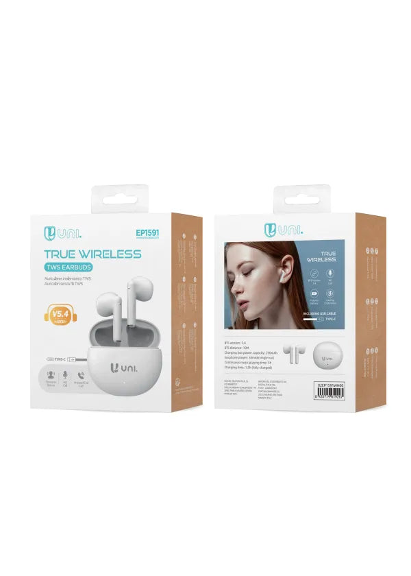 Auricolari Bluetooth TWS Pro – Bluetooth 5.4, 5H Chiamate, Ricarica Type-C | UNICO