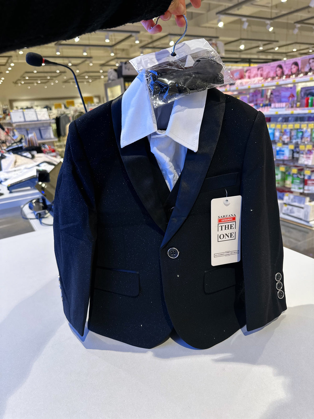 Completo elegante bambino nero 5 pezzi | 1-14anni A78-1