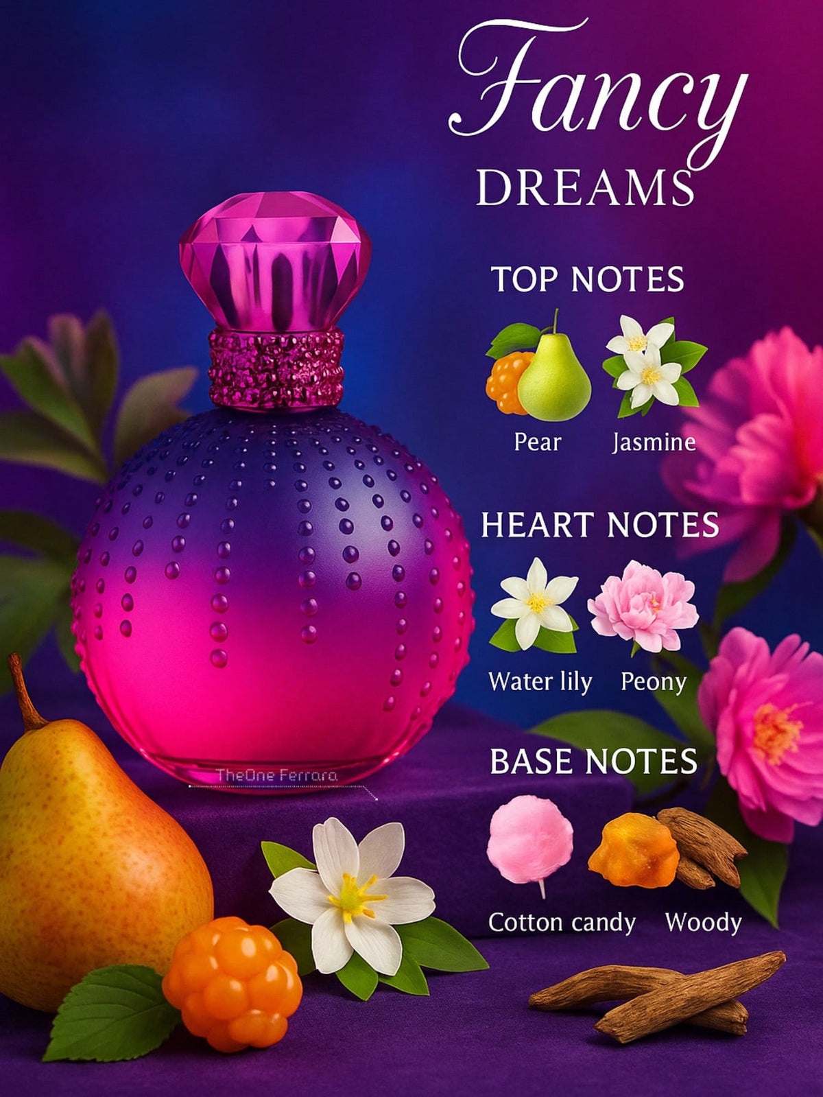 Fancy Dreams – Profumo da Donna 100ml | Fragranza Dolce Fruttata, Sensuale e Giocosa