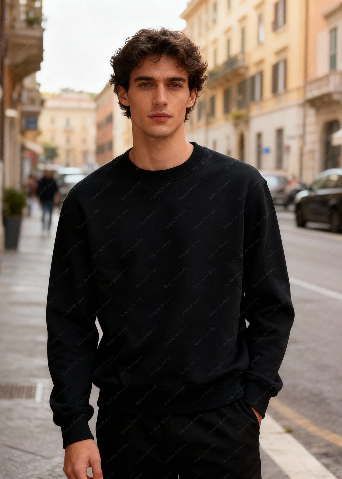 Felpa Unisex Girocollo Foderata in Pile - Pullover Caldo Classico