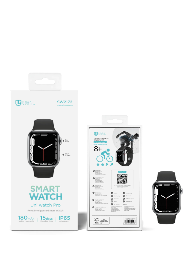 Smart Watch FitPro 1,83 Pollici | App FitPro, Bluetooth 5.1, Monitoraggio Salute – UNICO