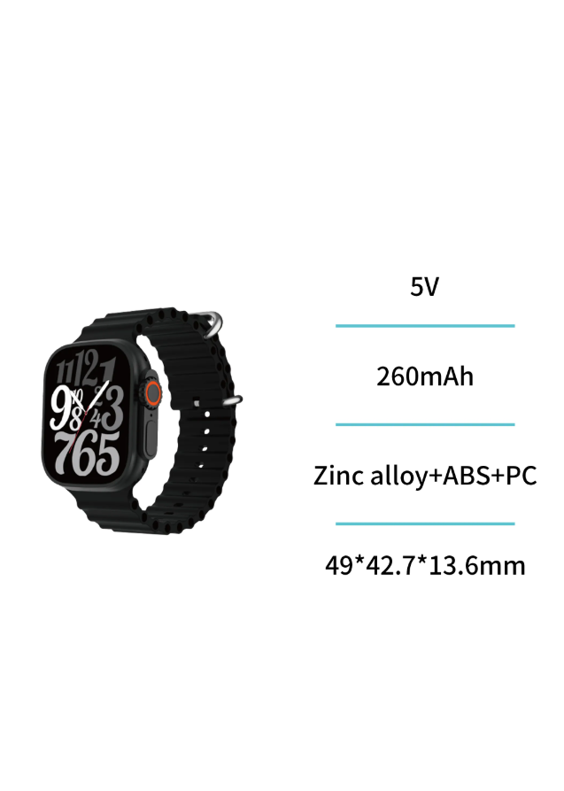 Smart Watch Uni Ultra Max | Chiamate Bluetooth, SpO2, Frequenza Cardiaca – UNICO