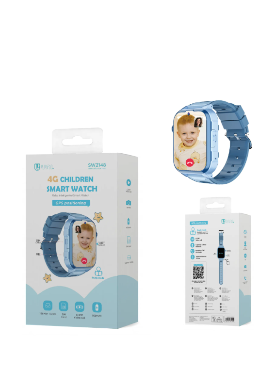 Smartwatch per Bambini 1,83 Pollici con GPS | Blu e Rosa – UNICO Blue