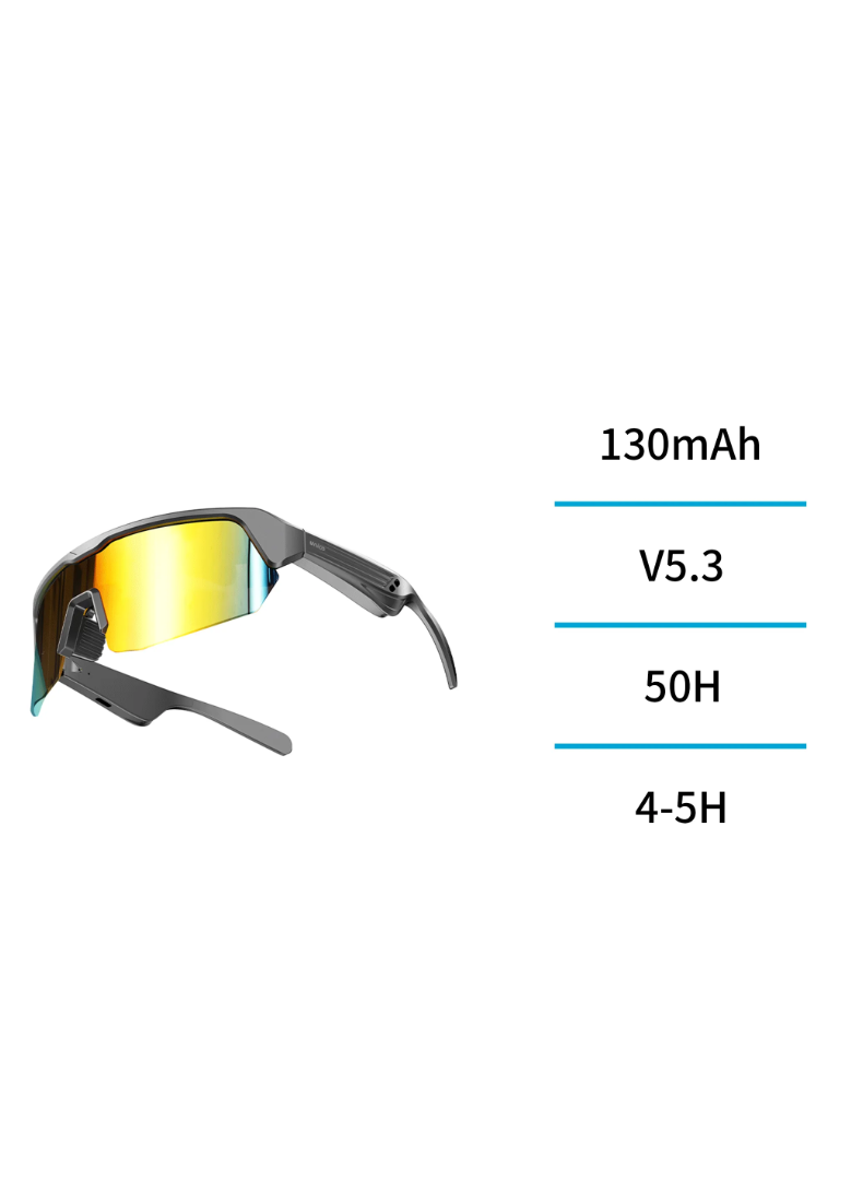 Occhiali da Sole Bluetooth con Audio | Cuffie Integrate Ciclismo BT5.3 – UNICO