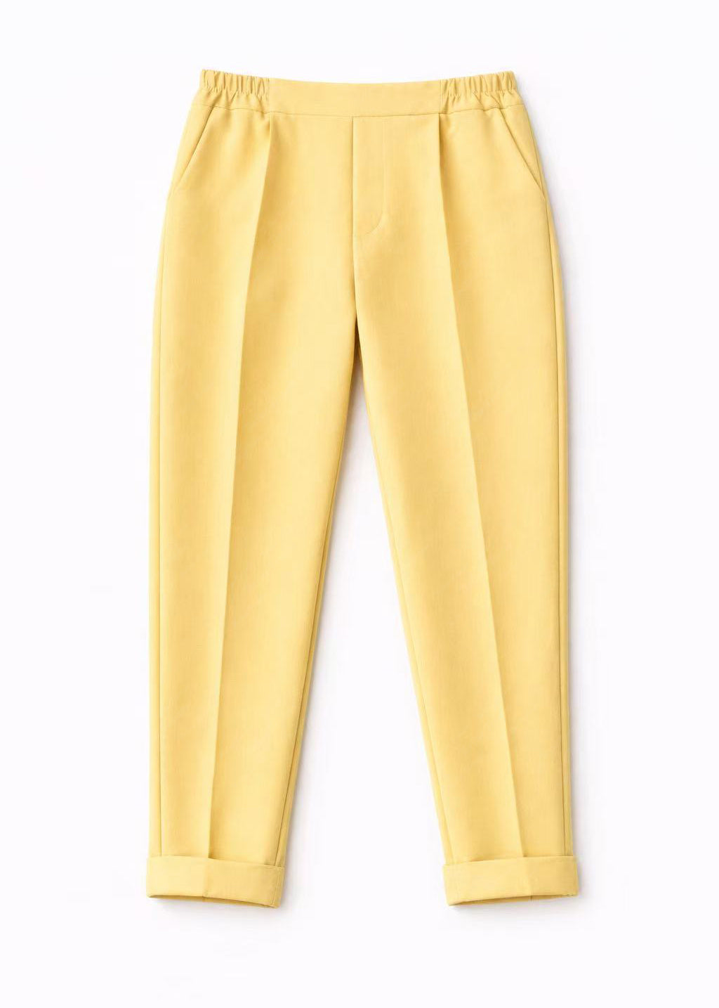 Tailleur Donna Elegante – Completo Donna Ufficio Stile Italiano S-3XL Giallo Pantaloni