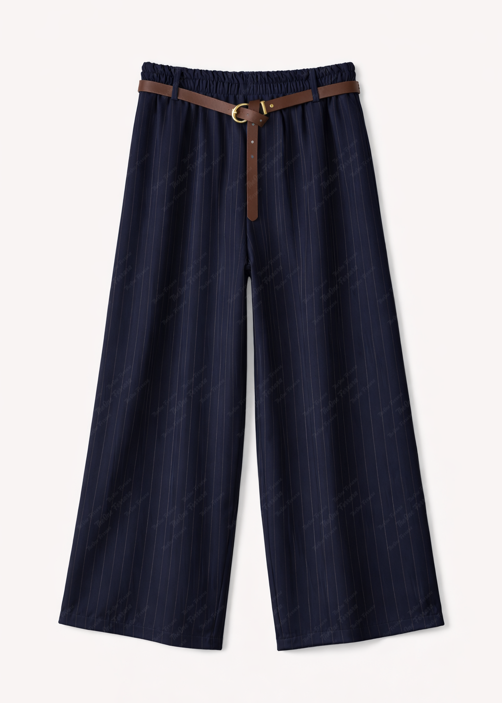 Completo Donna Elegante a Righe | Blazer e Pantaloni Wide Leg