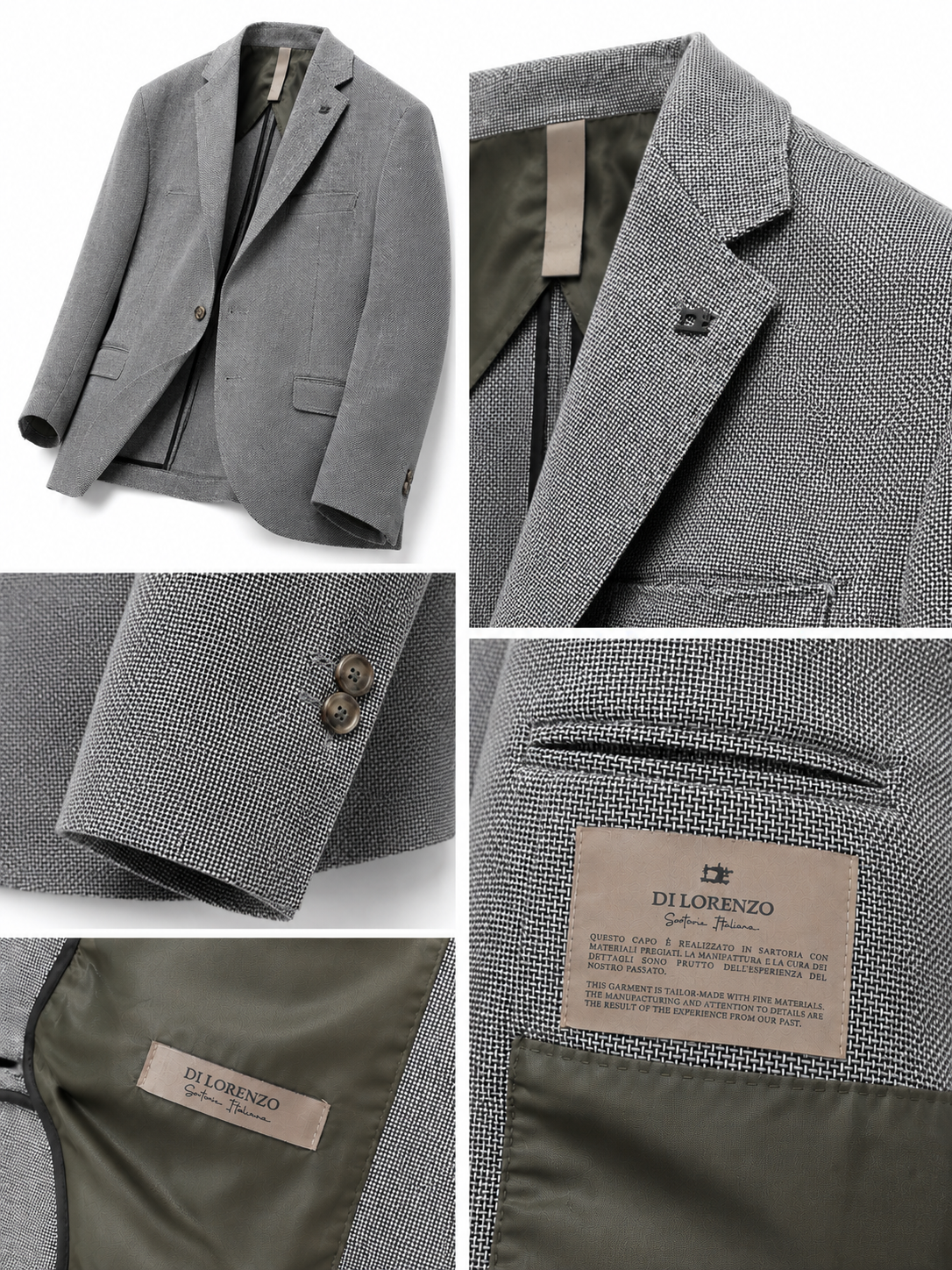 Giacca da Uomo Casual – Misto Cotone e Lino