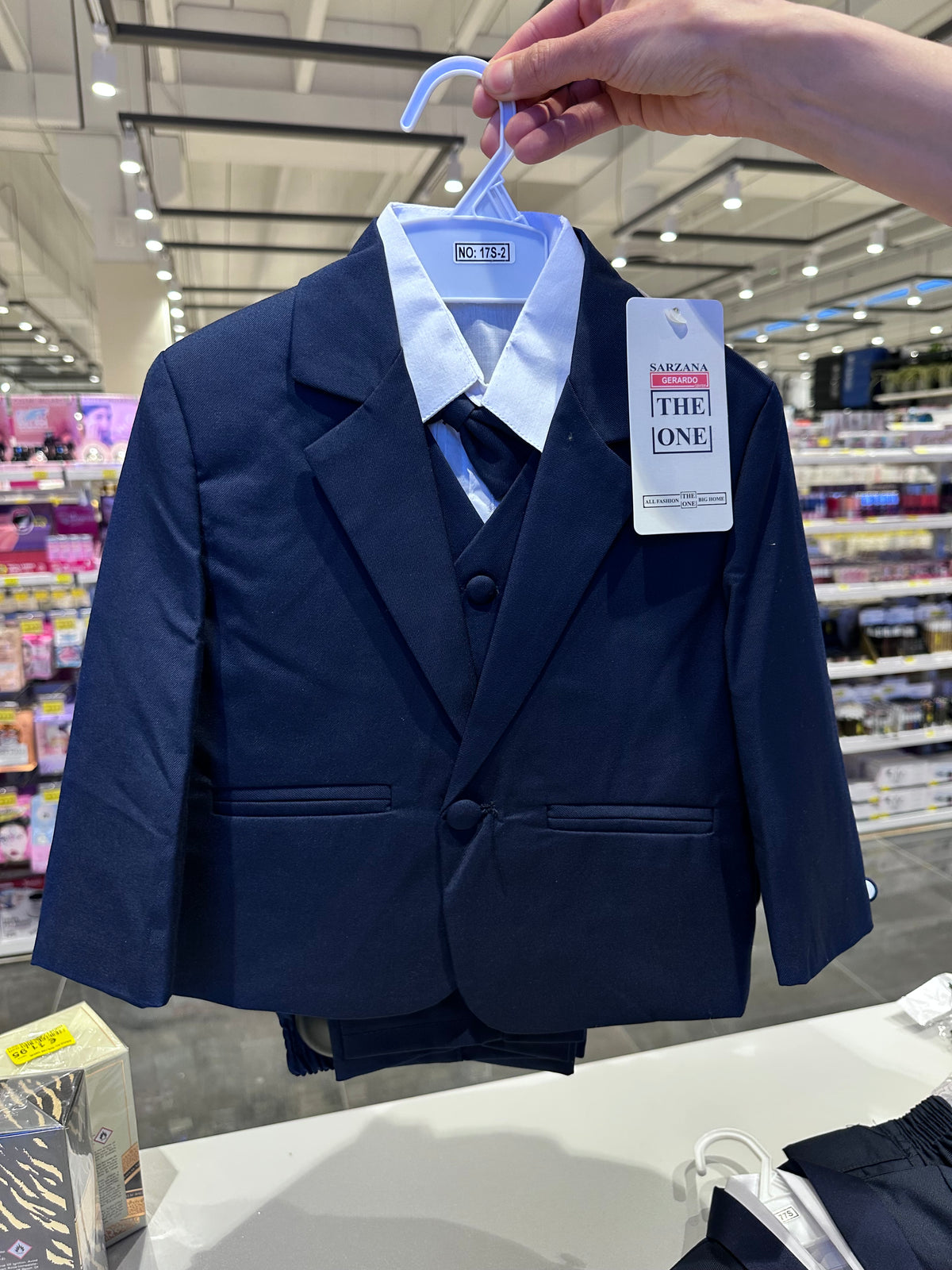 Abito Completo Bambino 5 Pezzi Cerimonia 3-36 Mesi A17 Blue notte 100% Poliestere