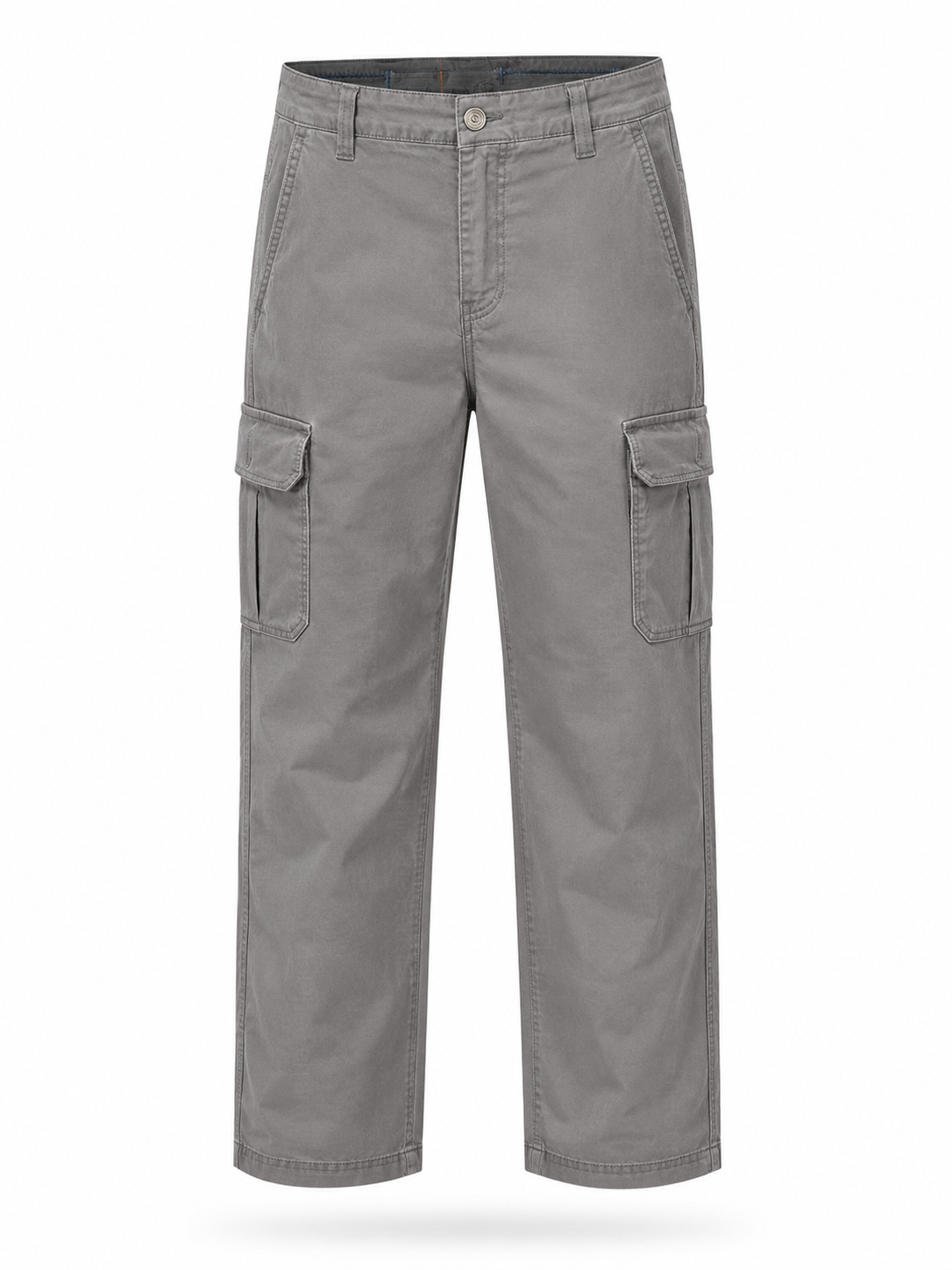 Pantaloni Cargo Uomo in Cotone Premium Regular Fit Autunno Inverno IT 46-60 Grigio ardesia chiaro