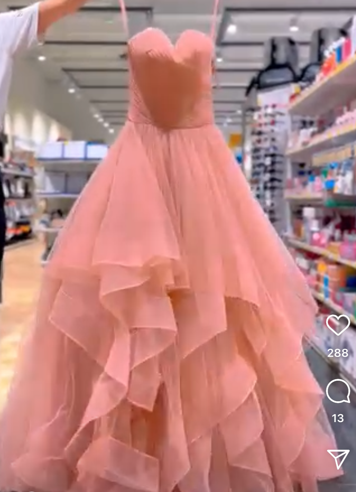 Abito da sposa rosso M L Rosa
