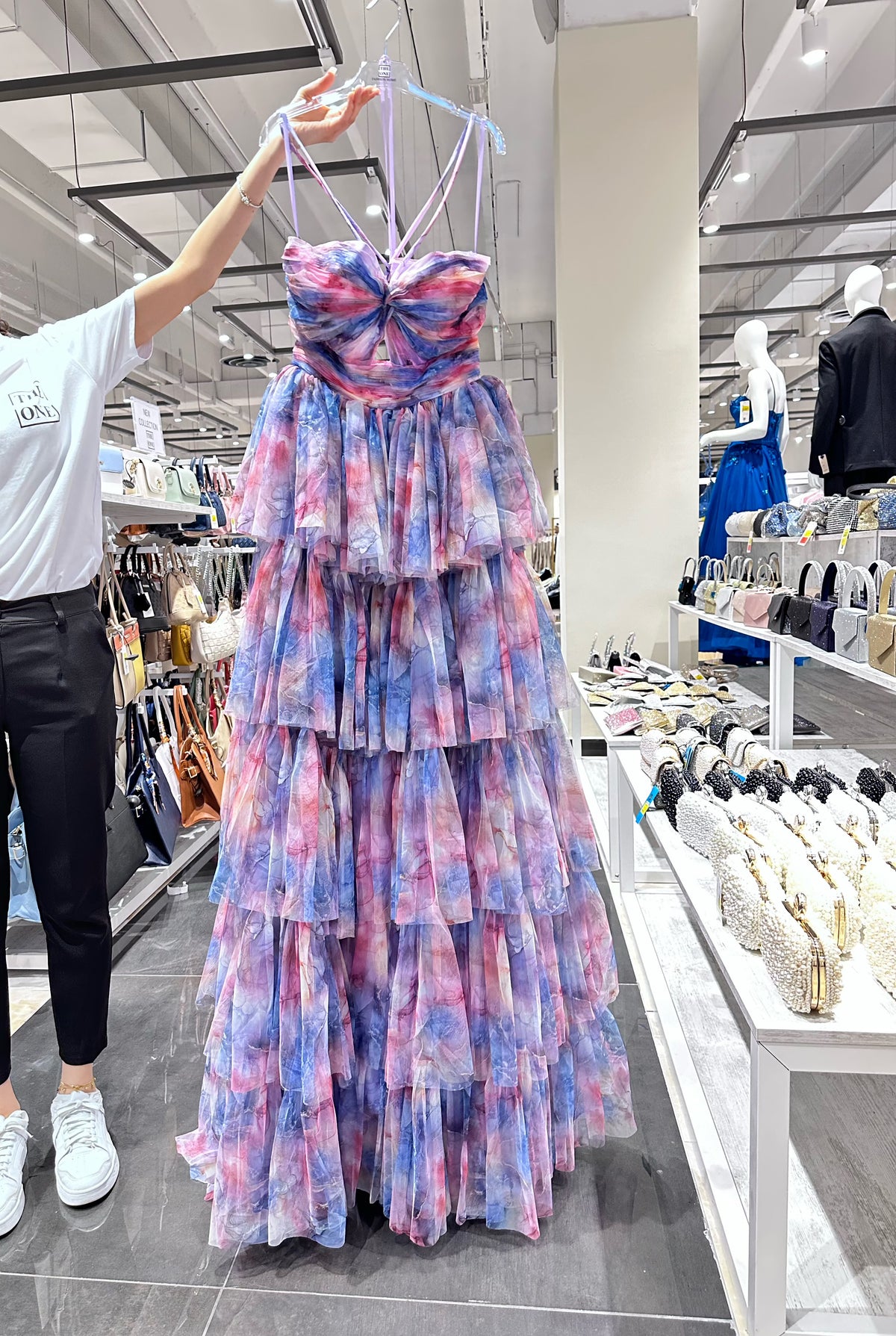 Abito da sogno arcobaleno stile Fairycore | Eleganza da fata Viola