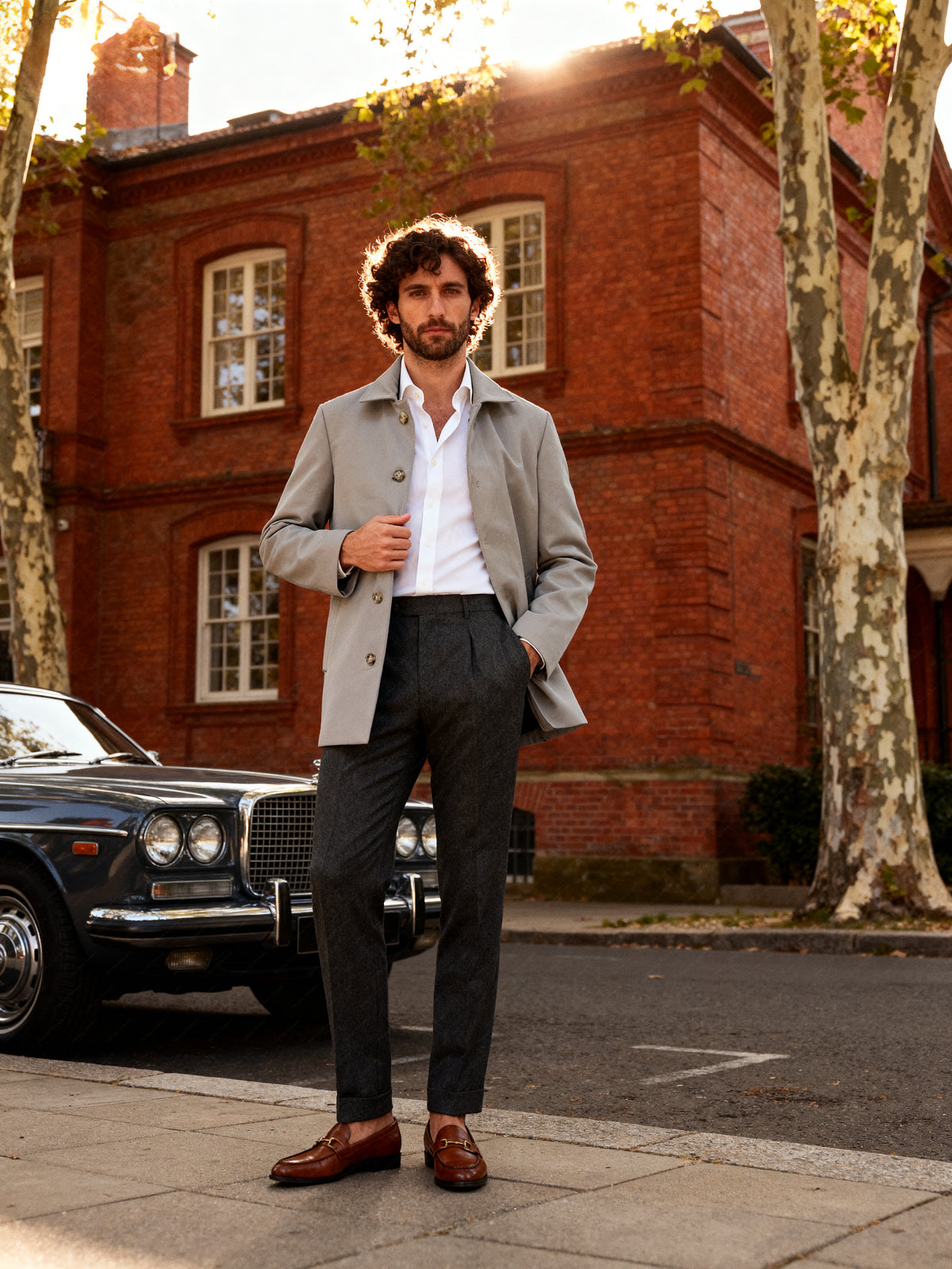 Giacca Impermeabile Leggera Uomo – Eleganza Italiana DI LORENZO T715