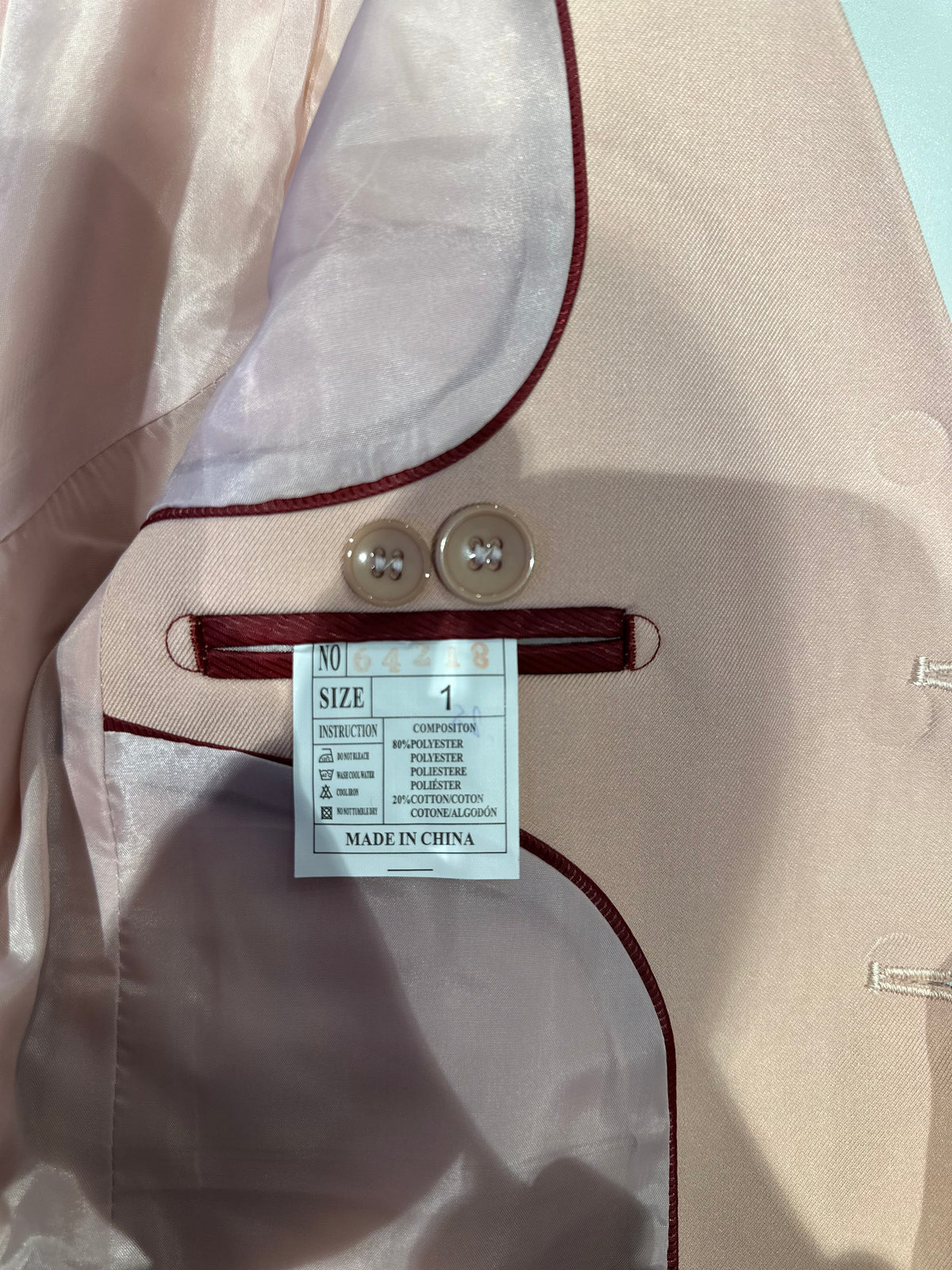 Completo Cerimonia Bambino in Stile Sartoriale – Abito Elegante Rosa 218