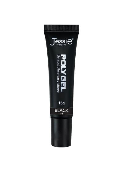 Polygel Gel Costruttore Nero 15g – Easy Shape, Coprente, UV/LED