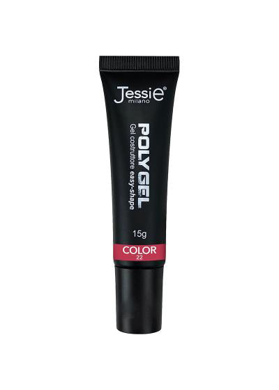 Polygel Gel Costruttore Rosso Porpora 15g – Easy Shape, Coprente, UV/LED