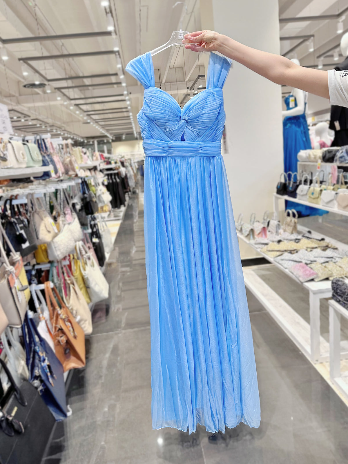 Cerimonia senza manica Azzurro chiaro