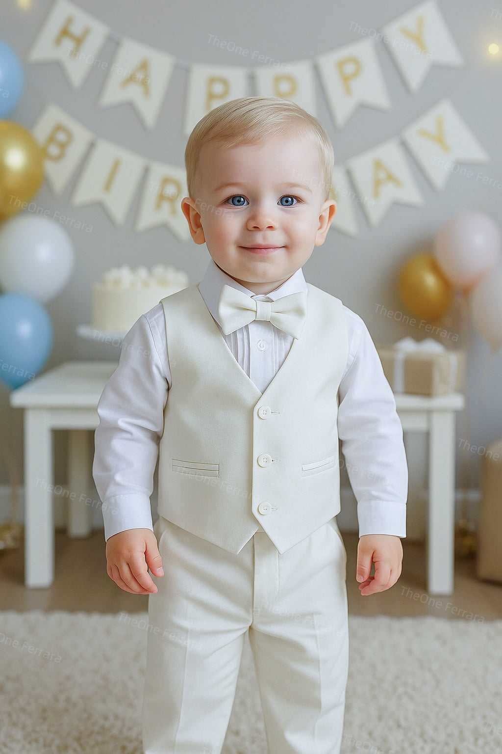 Abito Completo Bambino 5 Pezzi Cerimonia 3-36 Mesi A17
