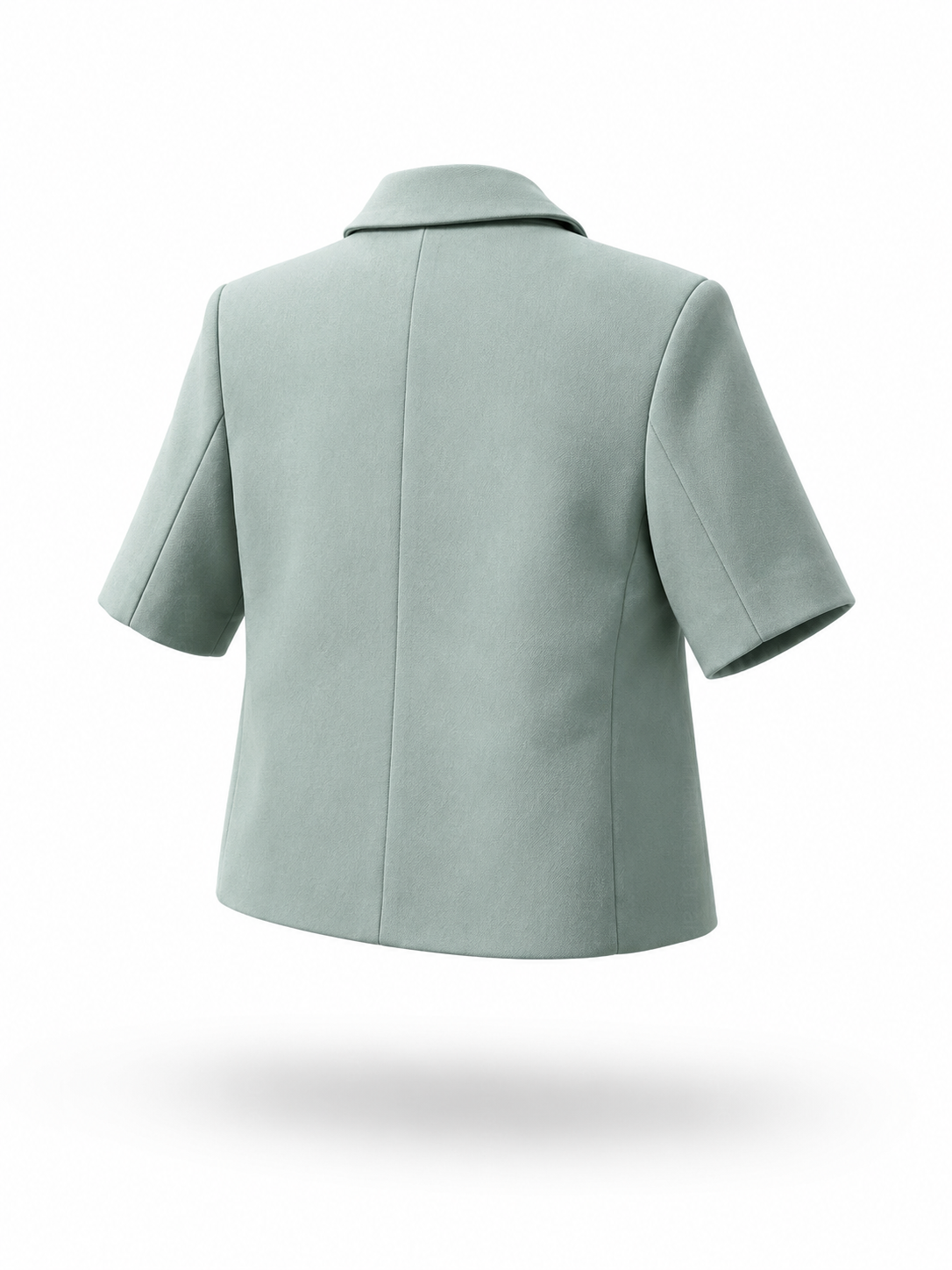 Completo Elegante Bambino Verde Salvia 4 Pezzi con Giacca Shorts Camicia e Papillong 4-10Anni