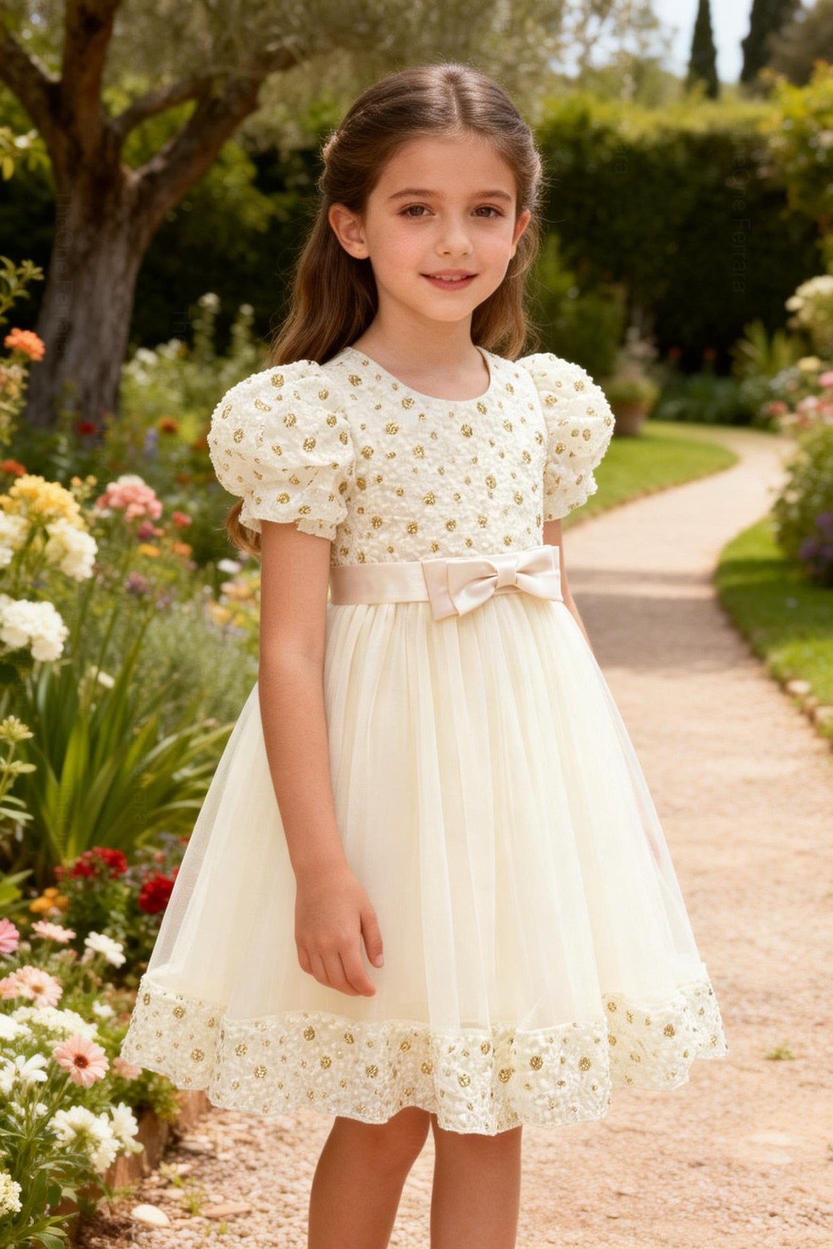 Abito da Cerimonia con Perle” – Eleganza e Raffinatezza per Ogni Principessa 2-12 anni 663