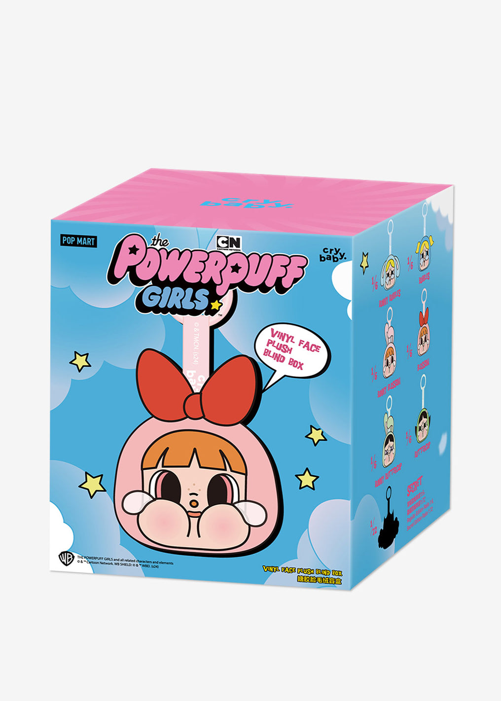 POP MART Crybaby × Powerpuff Girls | Vinyl Face Plush Blind Box | Peluche a Sorpresa