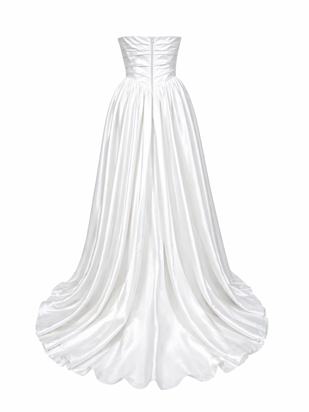 Abito da Sposa Senza Spalline in Raso – Principessa Elegante