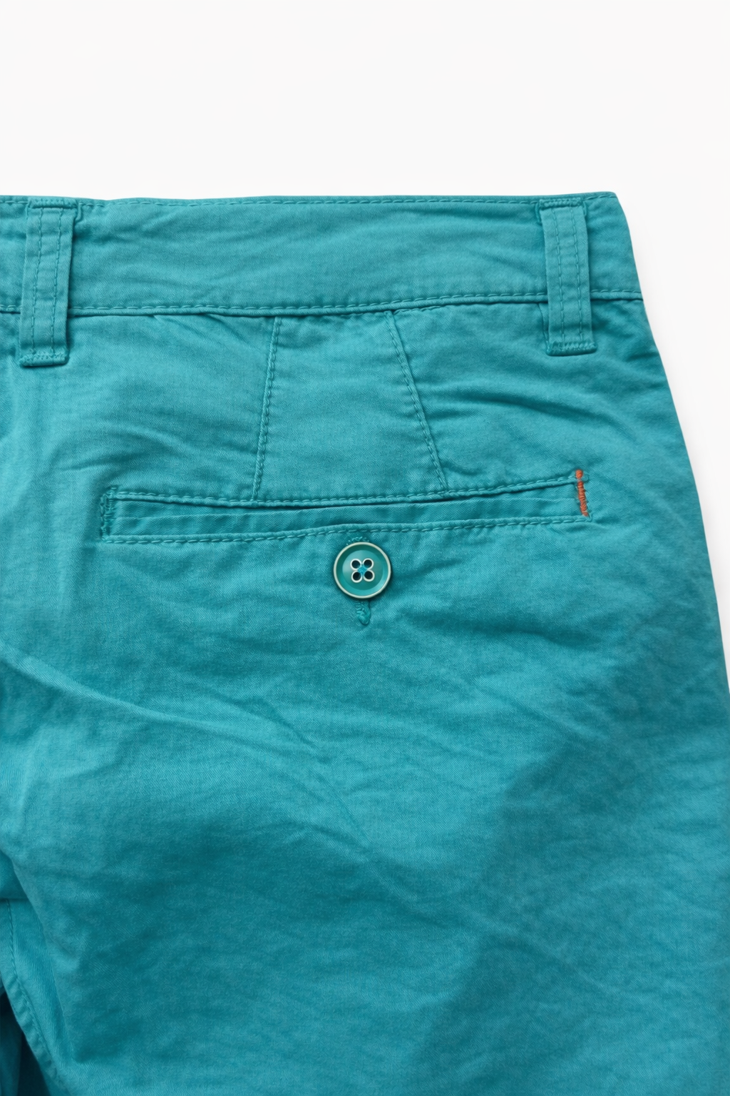 Bermuda Uomo Cotone Elasticizzato Slim Fit Turchese Estivi Casual - 7902