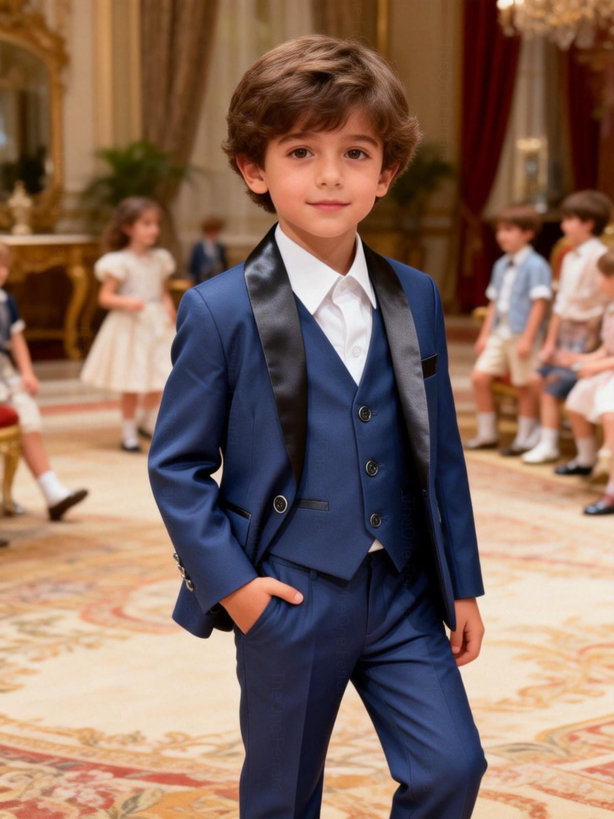 Elegante Completo Cerimonia 5 Pezzi per Bambini 1‑16 Anni – A17-TheOne Ferrara