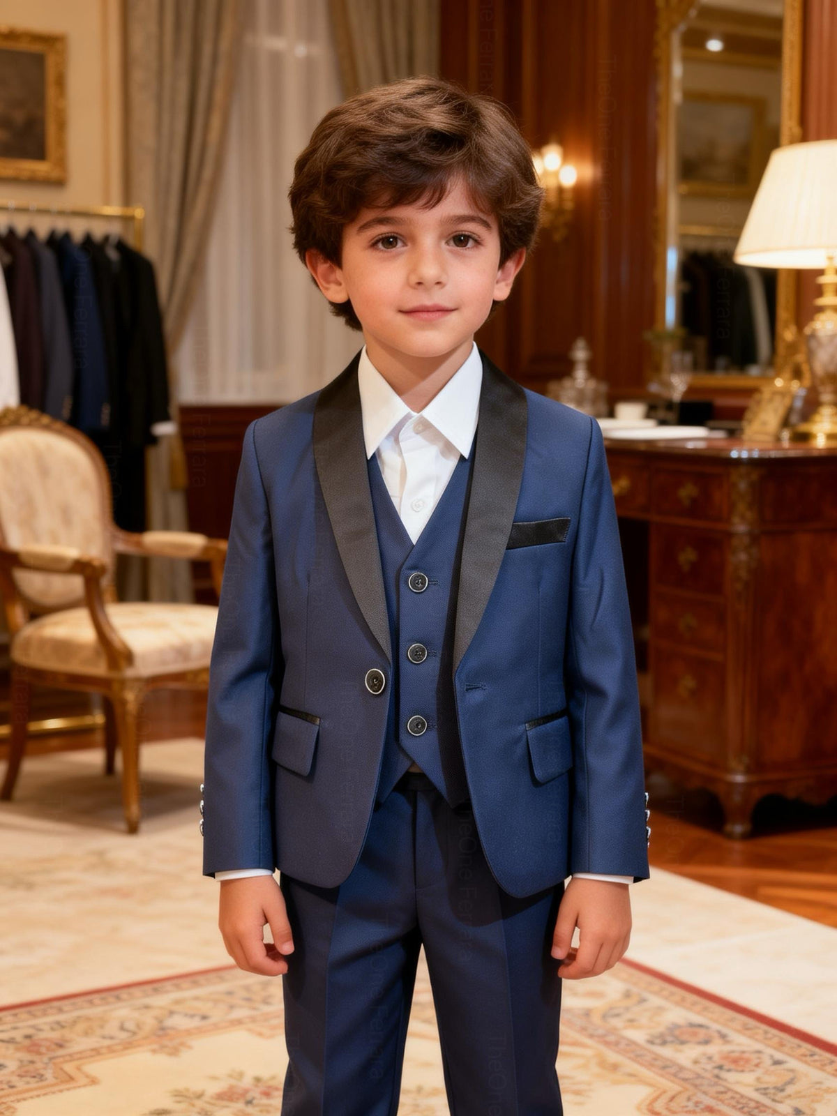 Elegante Completo Cerimonia 5 Pezzi per Bambini 1‑16 Anni – A17-TheOne Ferrara