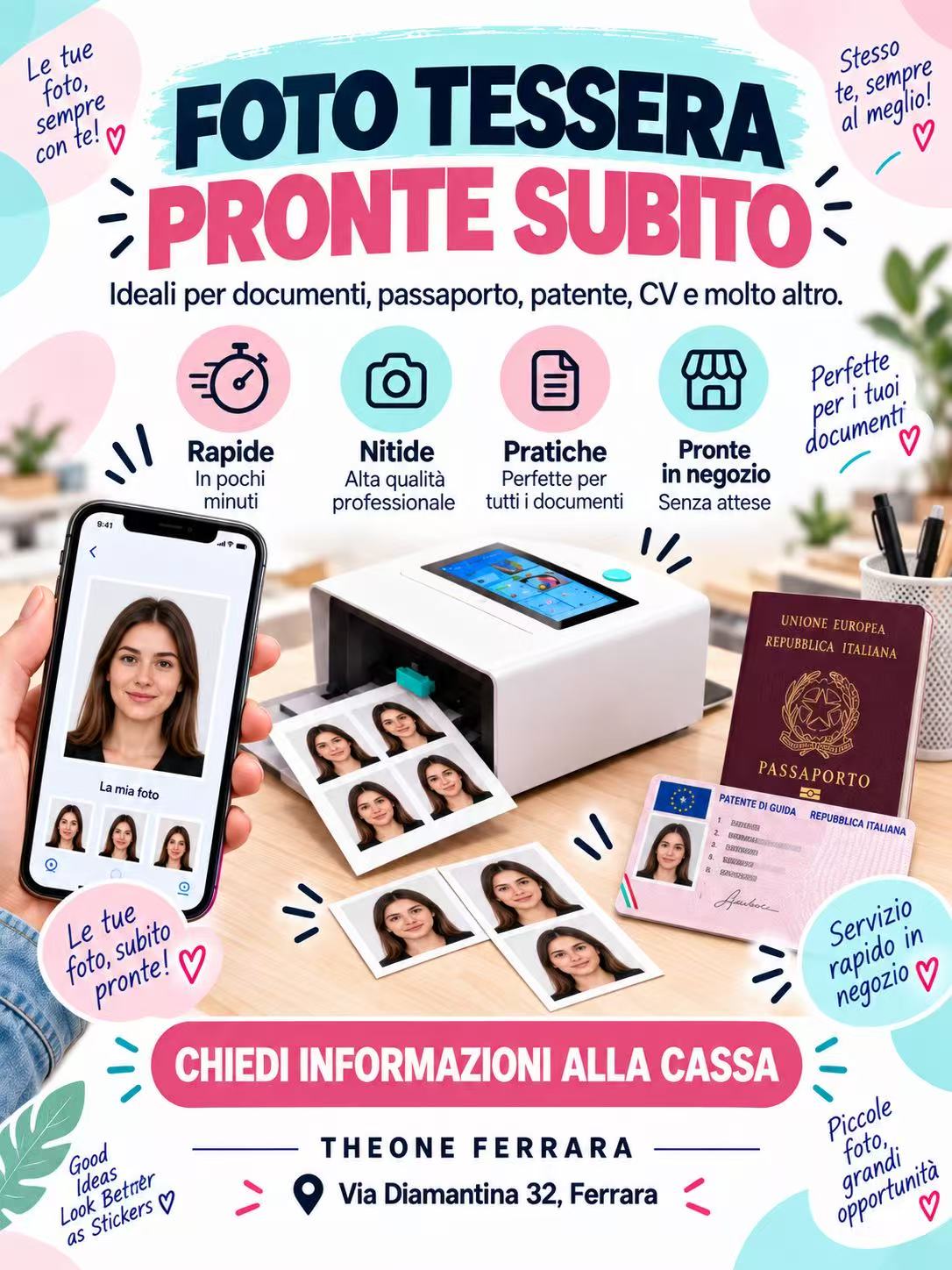 Adesivi Personalizzati con Foto – Fino a 18 Foto Ritagliate