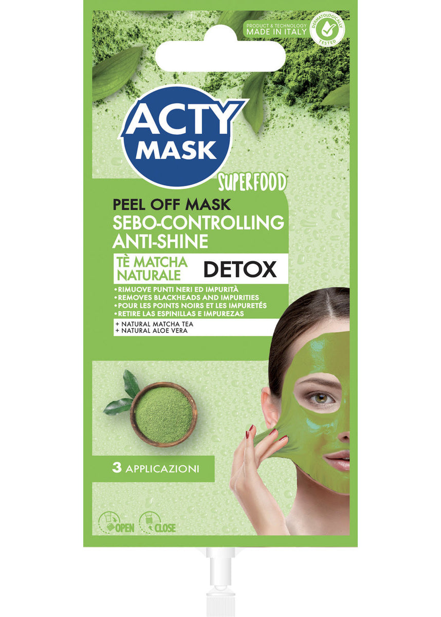 Maschera viso Peel Off con Tè Matcha