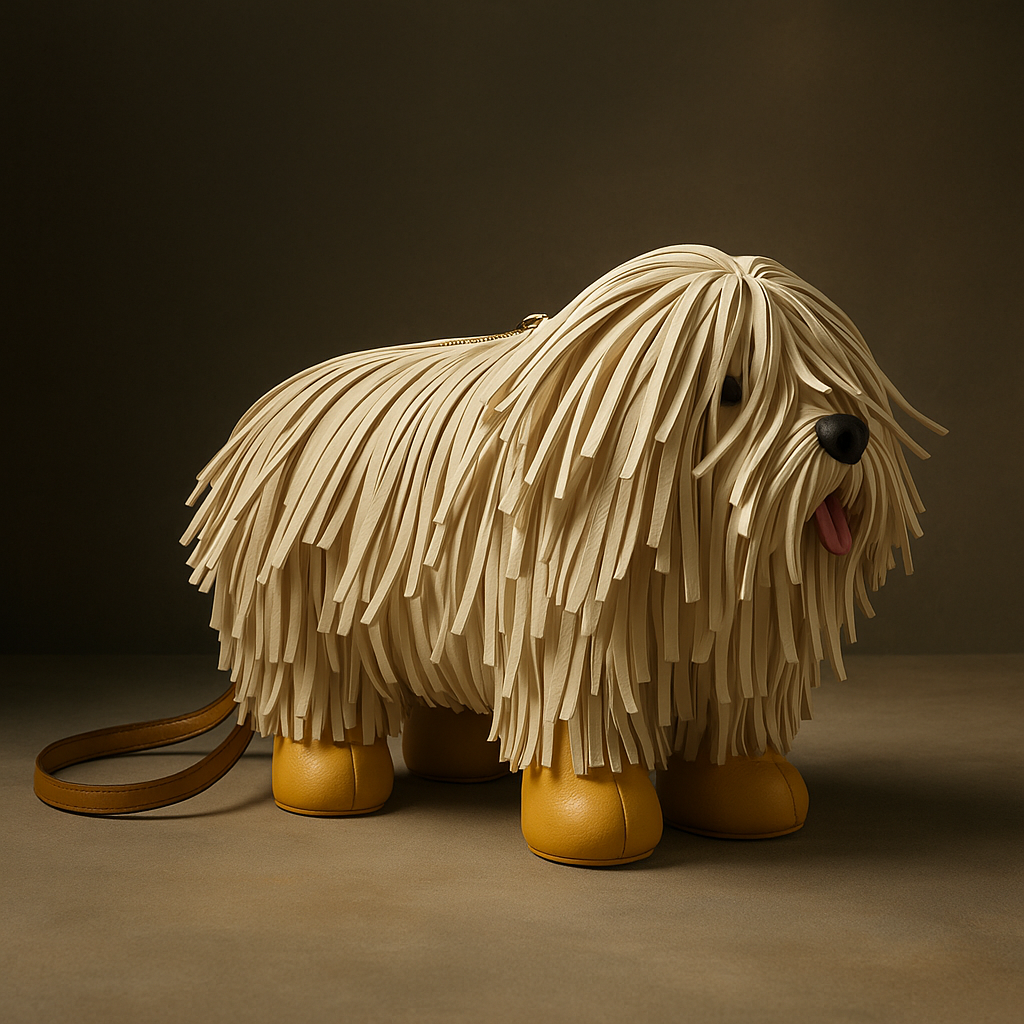 Borsa a forma di cagnolino|Borsa a tracolla creativa e carina|Accessorio alla moda per ragazze Beige