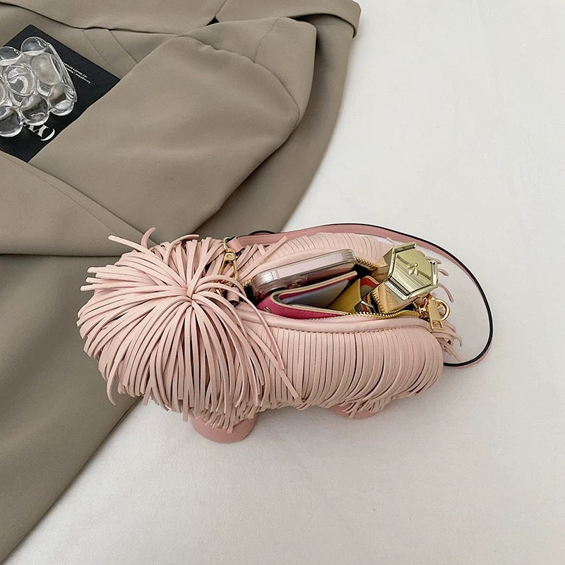 Borsa a forma di cagnolino|Borsa a tracolla creativa e carina|Accessorio alla moda per ragazze