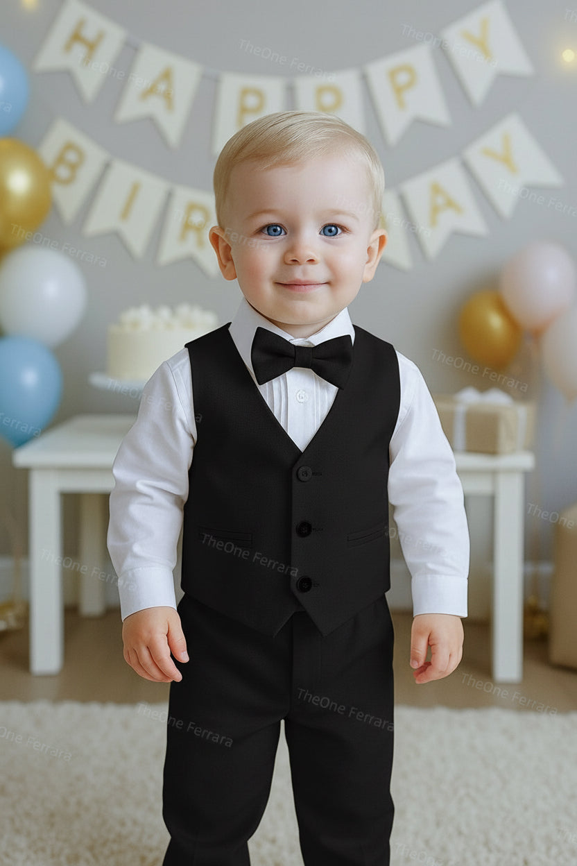 Abito Completo Bambino 5 Pezzi Cerimonia 3-36 Mesi A17