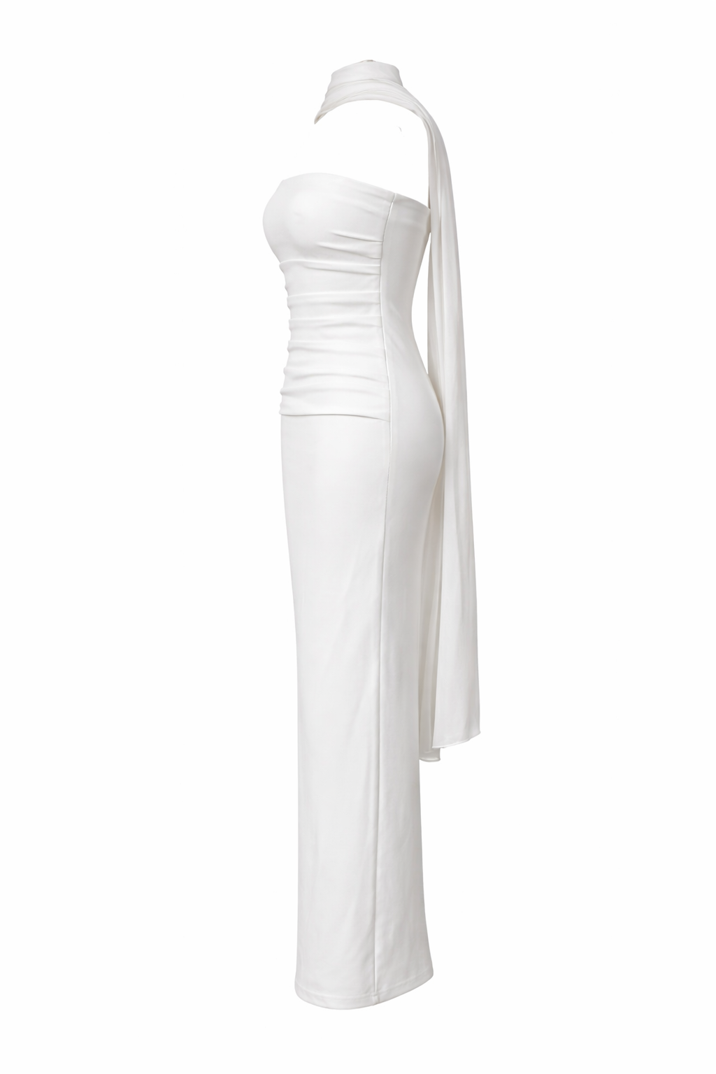 Abito Lungo Tubino con Sciarpa Integrata – Elegante Minimal Donna | TheOne Ferrara 517138