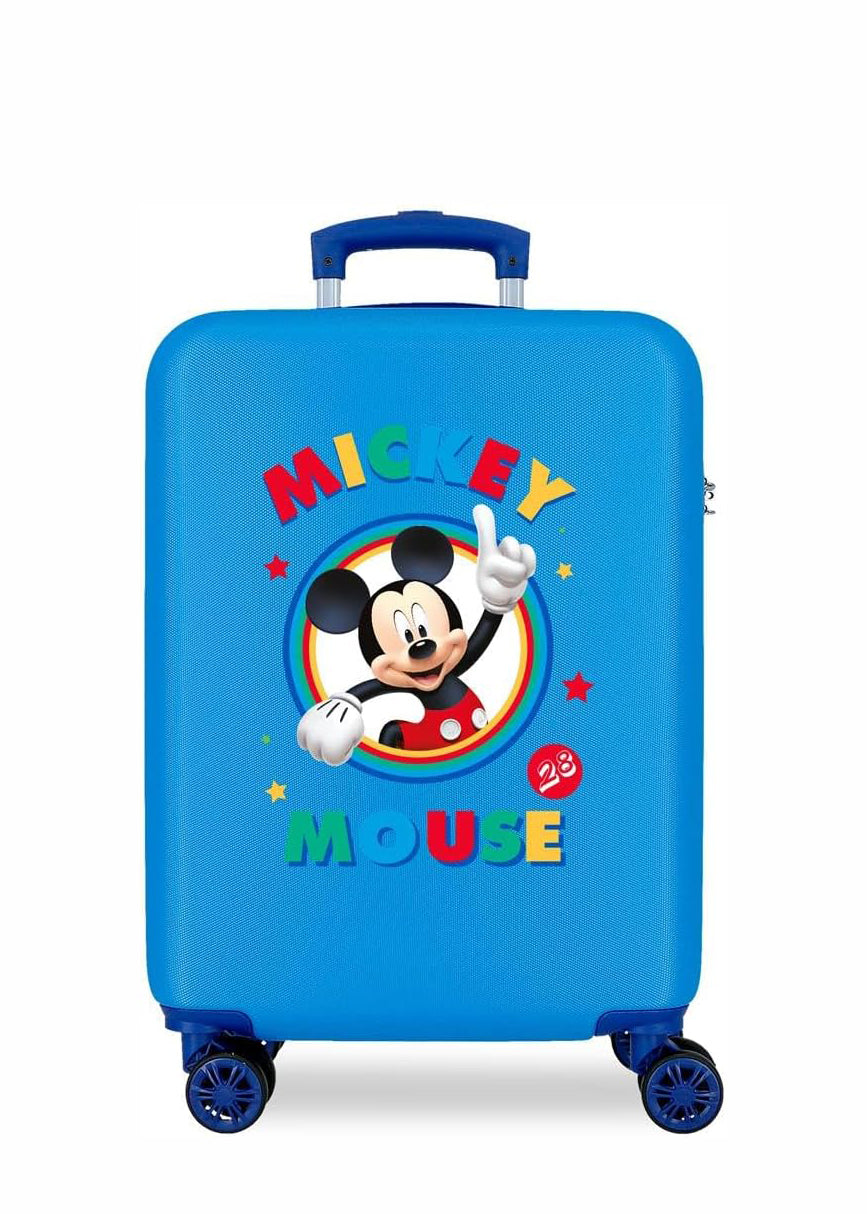 Trolley Cabina Disney Circle Mickey – ABS 34L, 4 Ruote, Design Circolare | Disney Blue