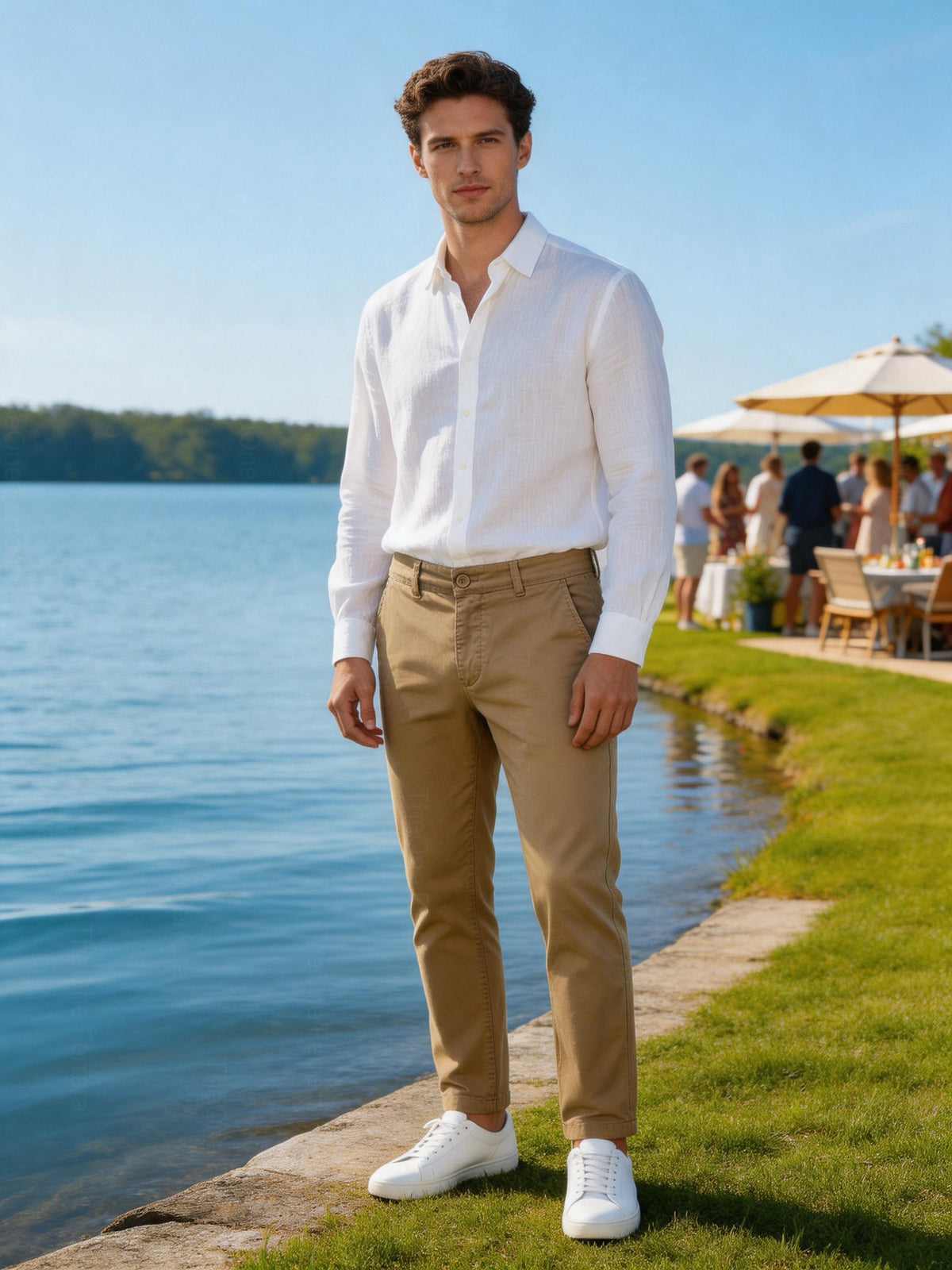Pantaloni Chino Uomo in Cotone Elasticizzato Slim Fit 44-54 203
