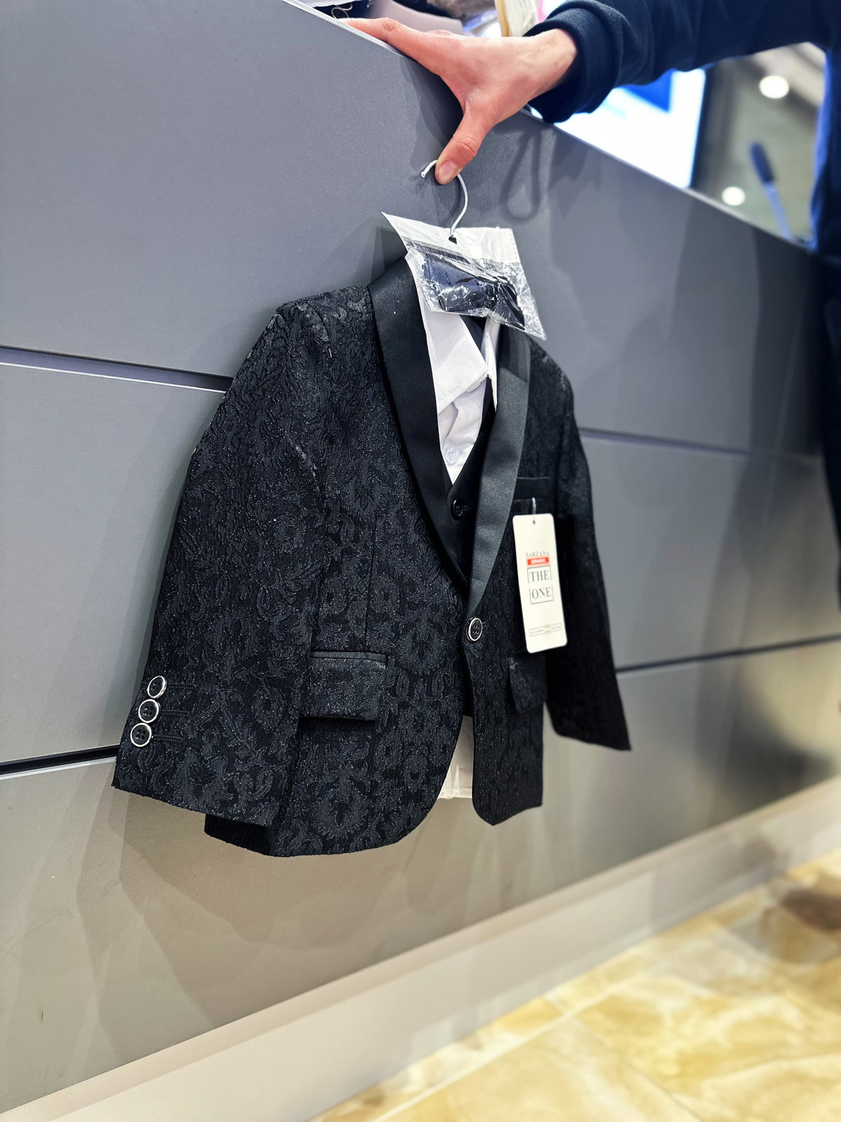 Completo elegante 5 pezzi per bambino (1-16 anni) per cerimonia, matrimonio, compleanno –TheOne