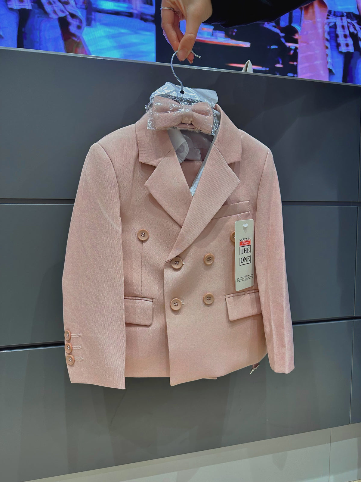 Completo Cerimonia Bambino in Stile Sartoriale – Abito Elegante Rosa 218 Rosa Poliestere 80%, Cotone 20%