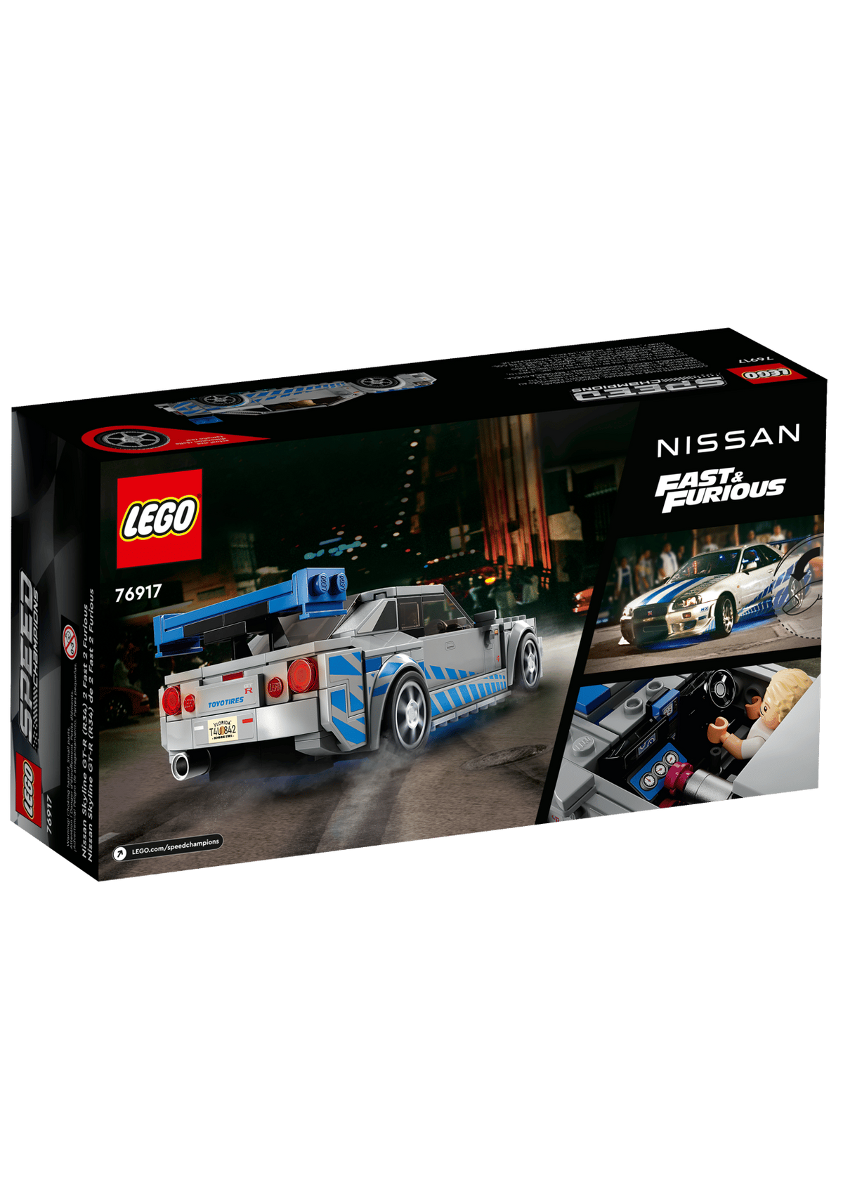 Lego 2 fast 2 furious nissan skyline gt-r (r34)