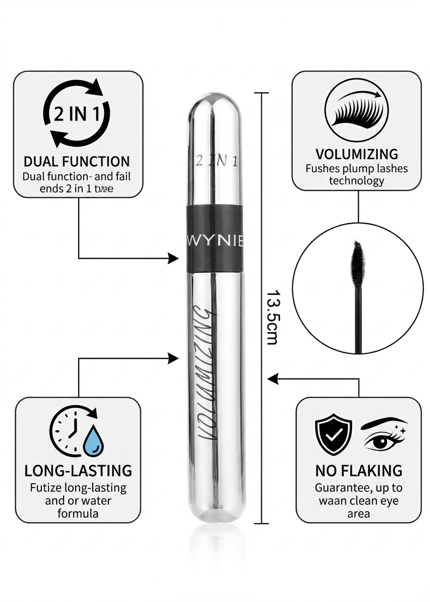 WYNIE Volumizing 2 in 1 Mascara e Primer 14ml