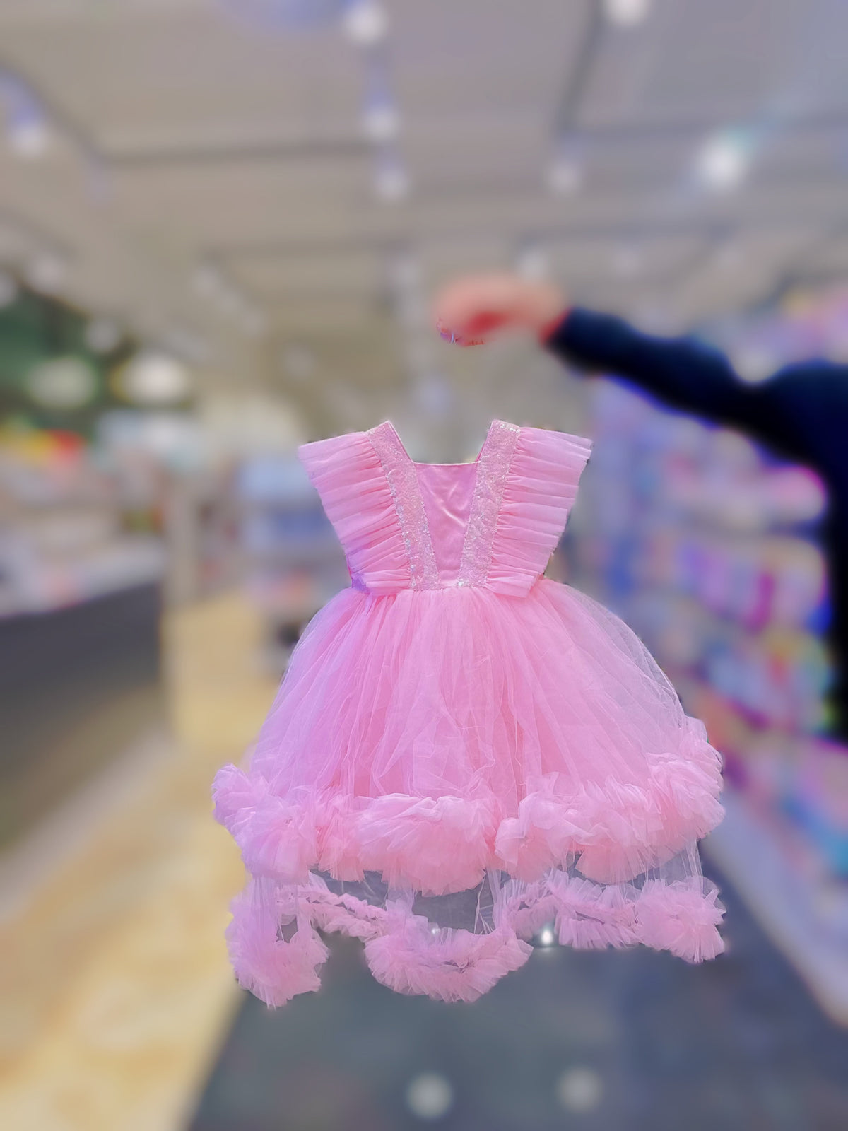 Abito da principessa rosa per bambina | 4-8 anni
