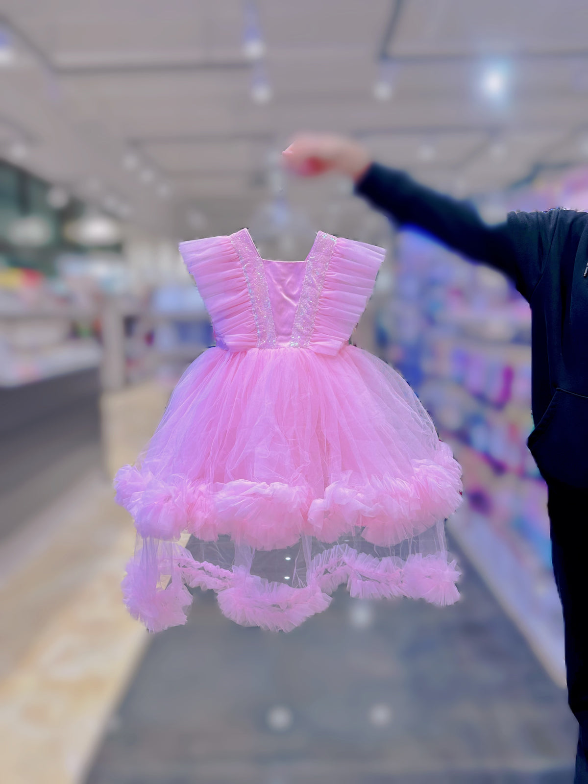 Abito da principessa rosa per bambina | 4-8 anni 8 Anni