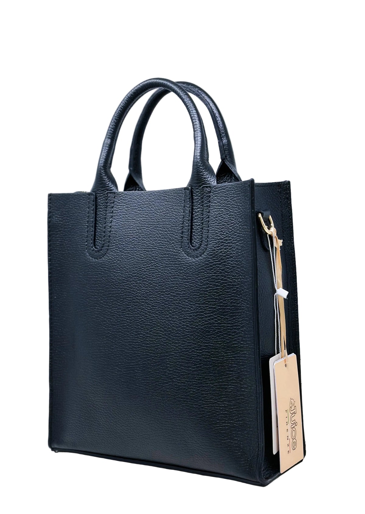Borsa Tote Verticale in Vera Pelle 100%, Monospalla, Made in Italy – Juice