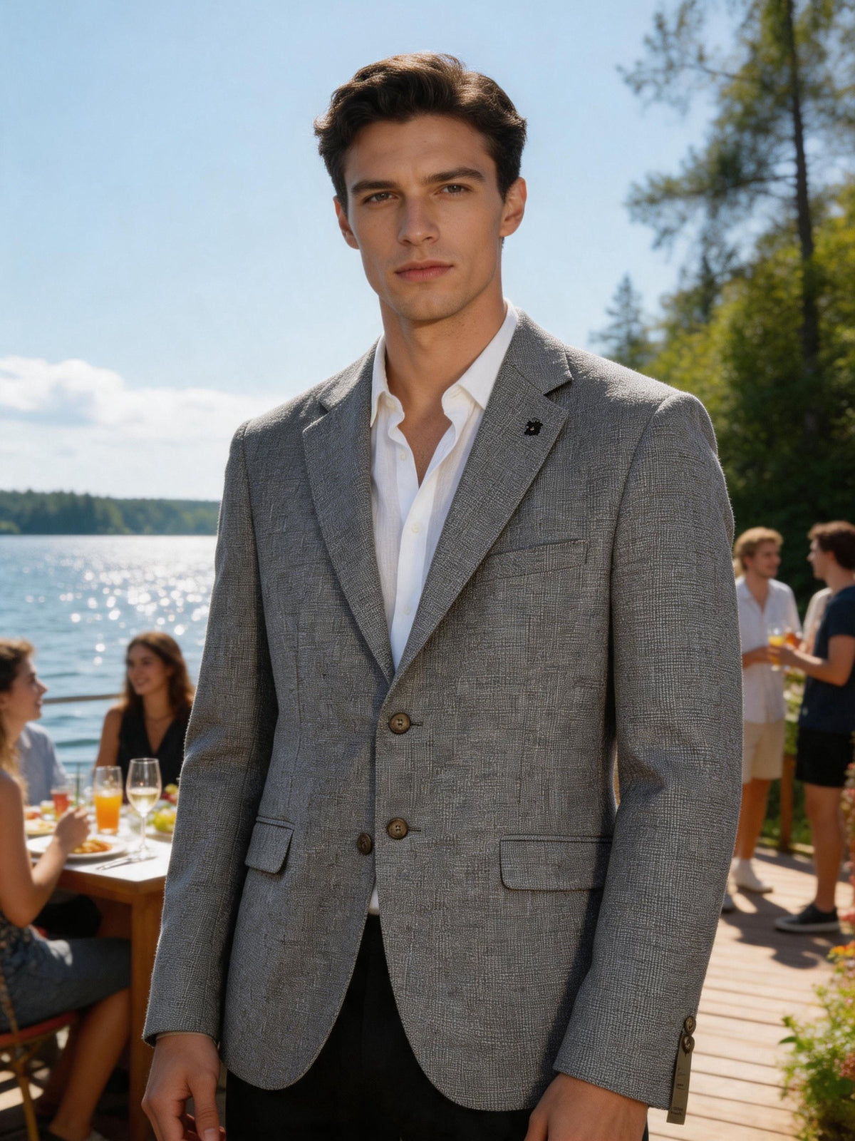 Giacca da Uomo Casual – Misto Cotone e Lino