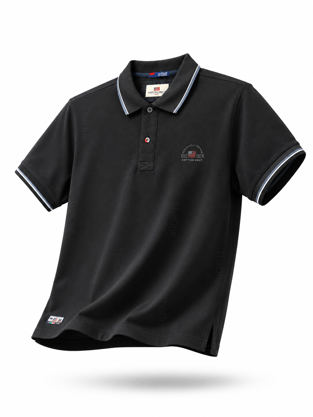 Polo Uomo 100% Cotone Made in Italy – Regular Fit, Manica Corta, Primavera Estate Blue notte