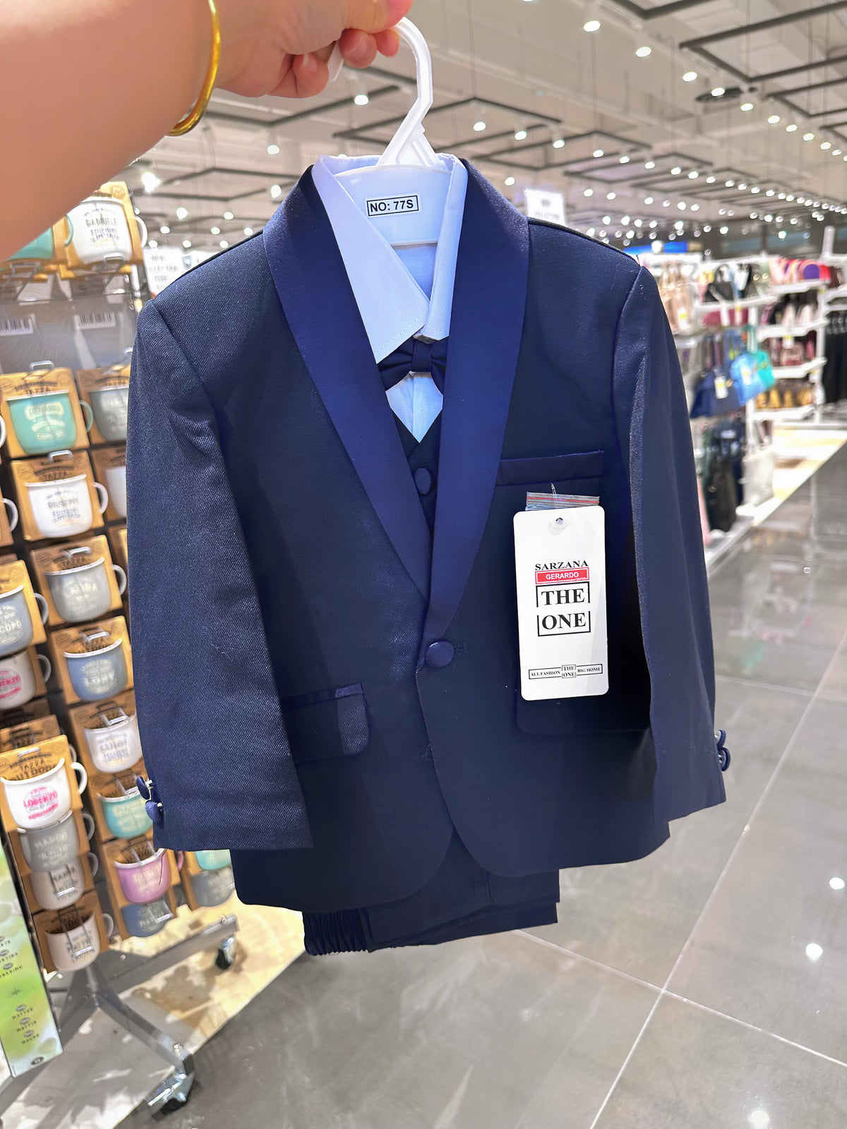 Completo 5 pezzi per neonato | 3-36 mesi-TheOne .A77 Blue 3M Esterno: 100% Poliestere
